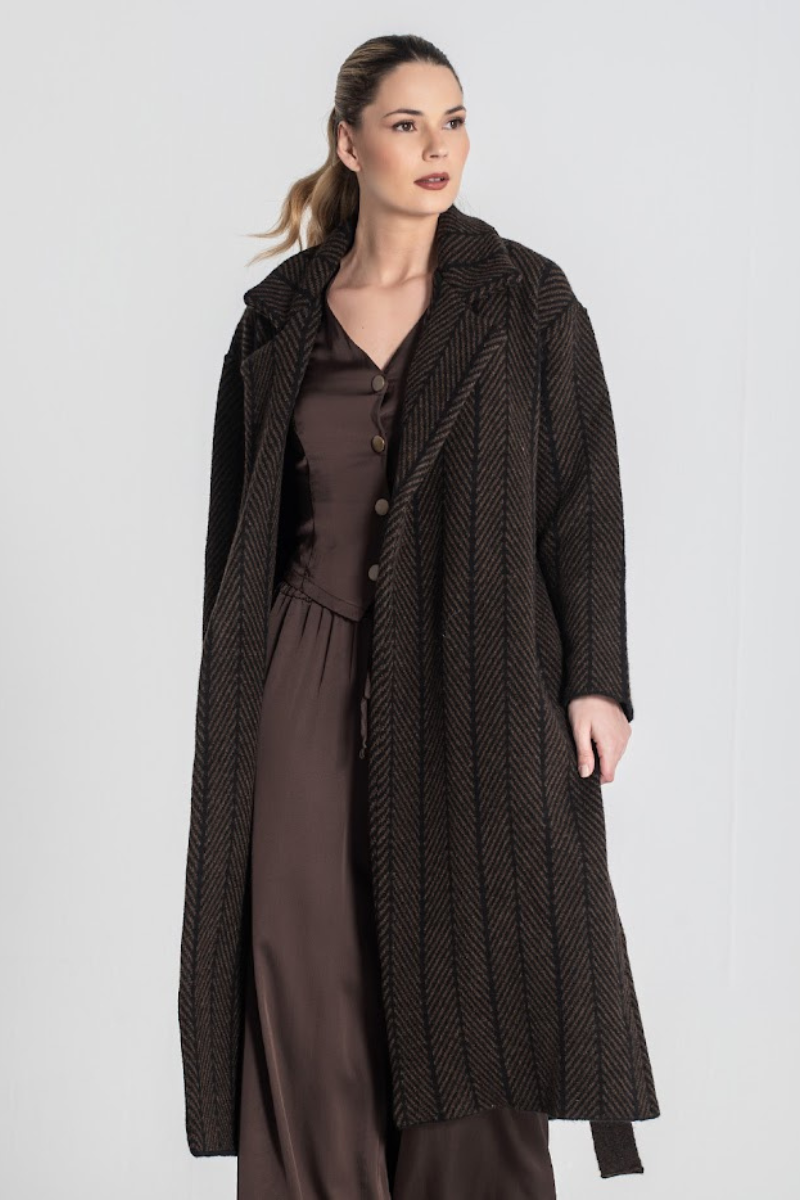 Abrigo Espiga Marrón - RUGA