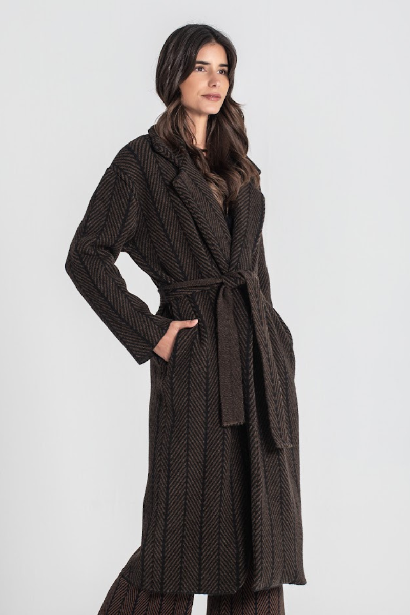 Manteau Chevrons Marron – RUGA