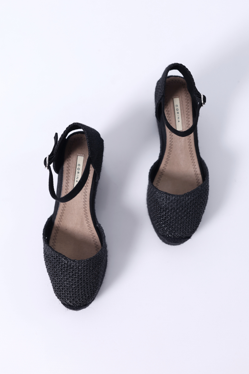 Alpercata Crochet Preta - CORINA