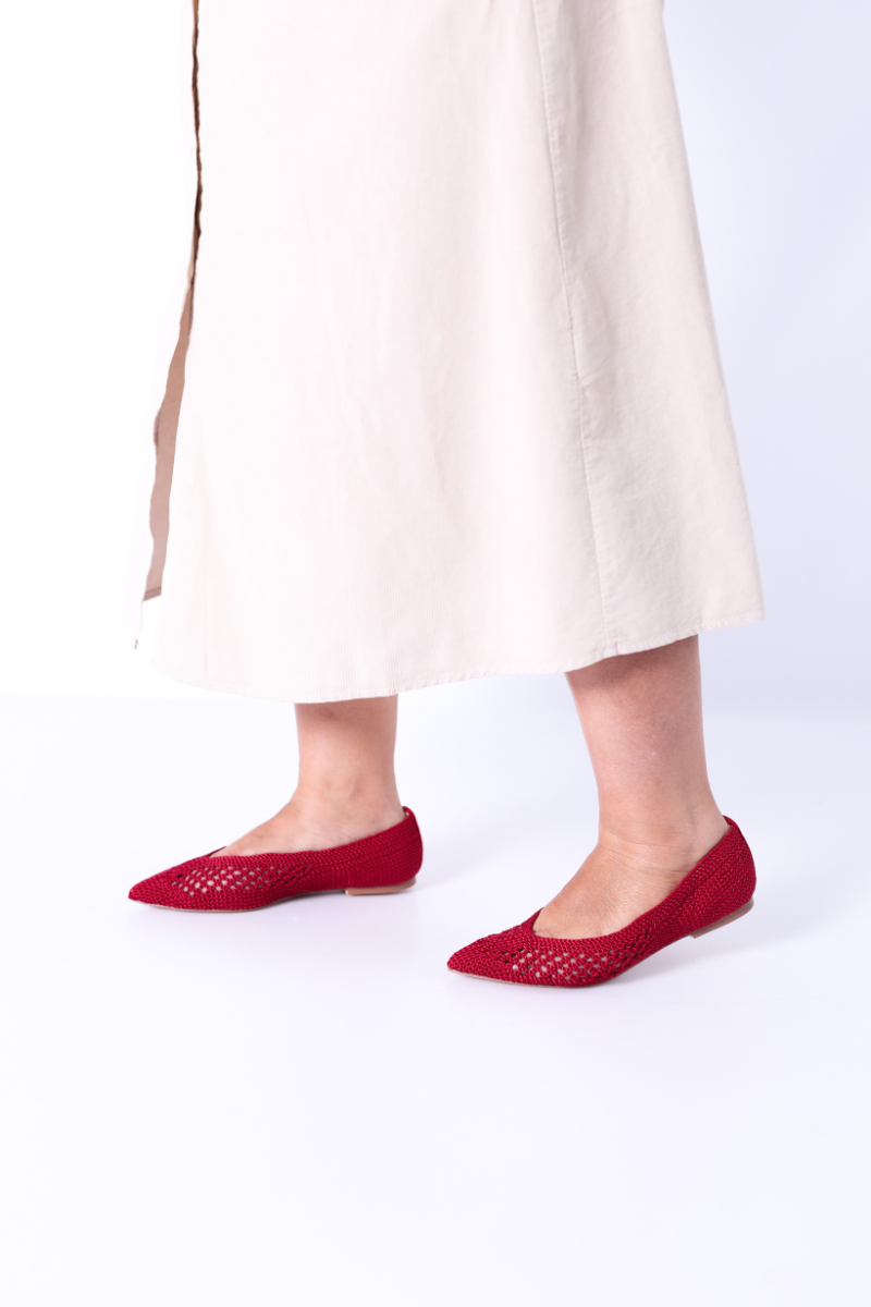 Bailarina Plana Roja - CORINA