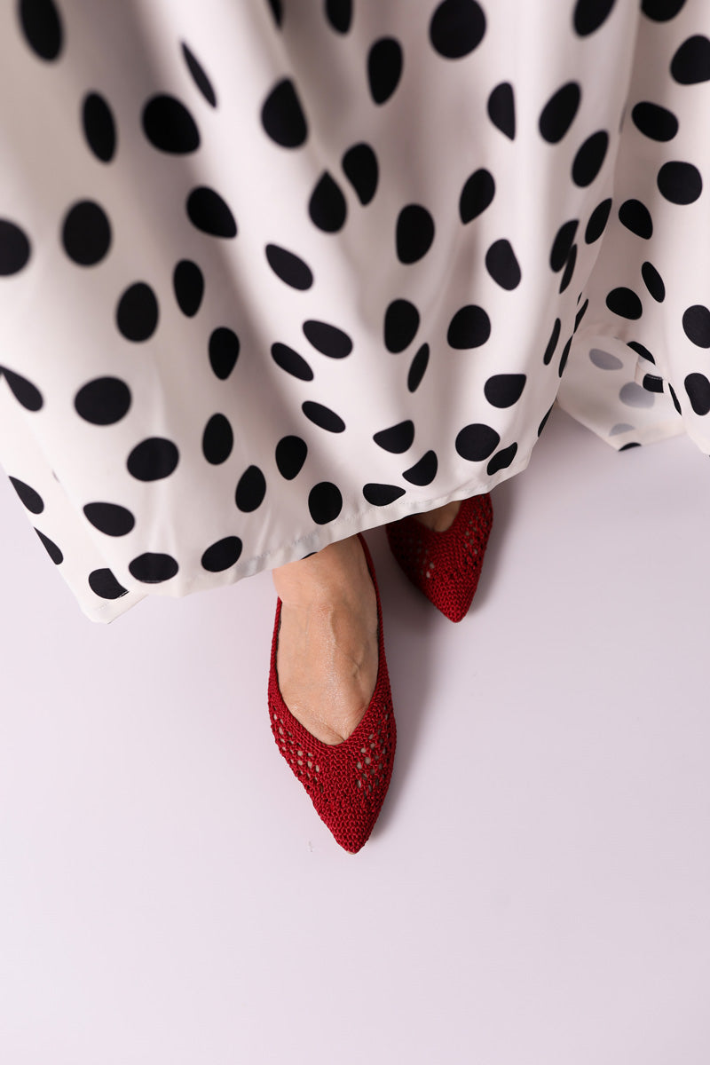 Bailarina Plana Vermelha - CORINA