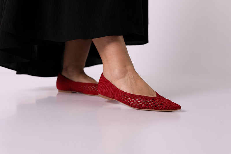 Bailarina Plana Vermelha - CORINA