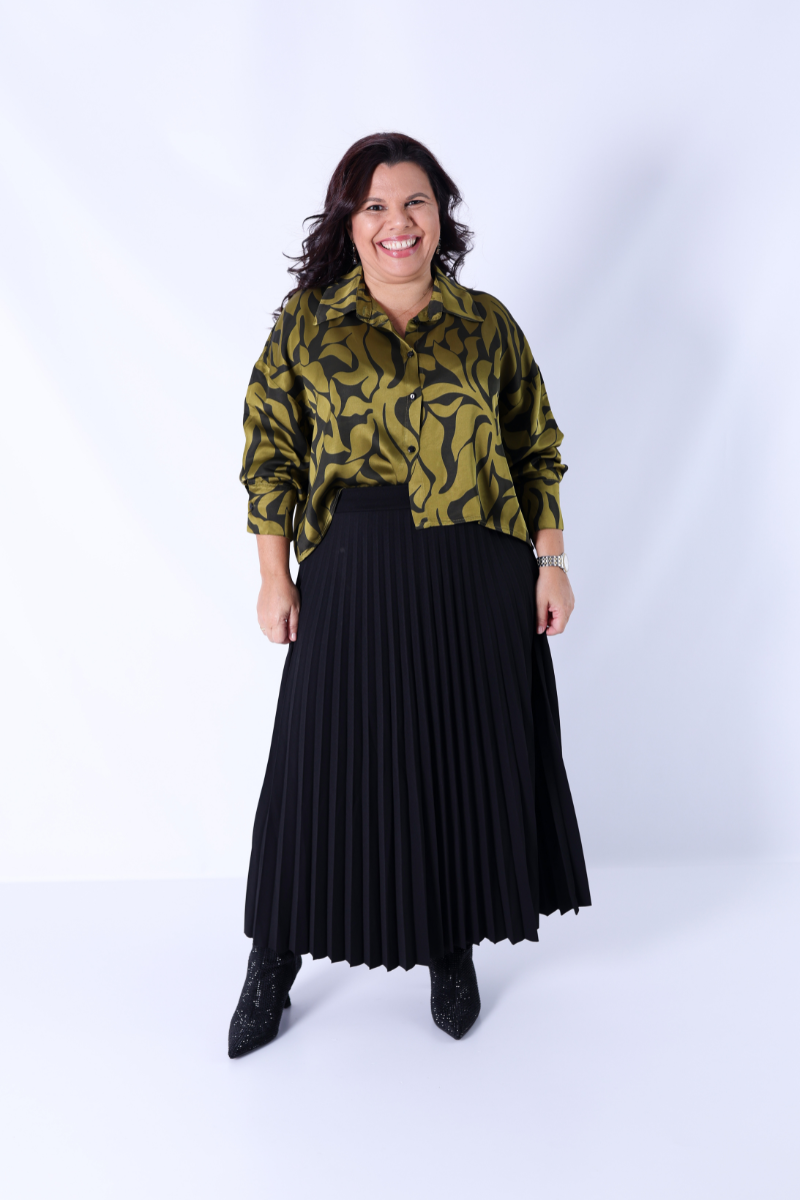 Blusa Floral Verde - RUGA