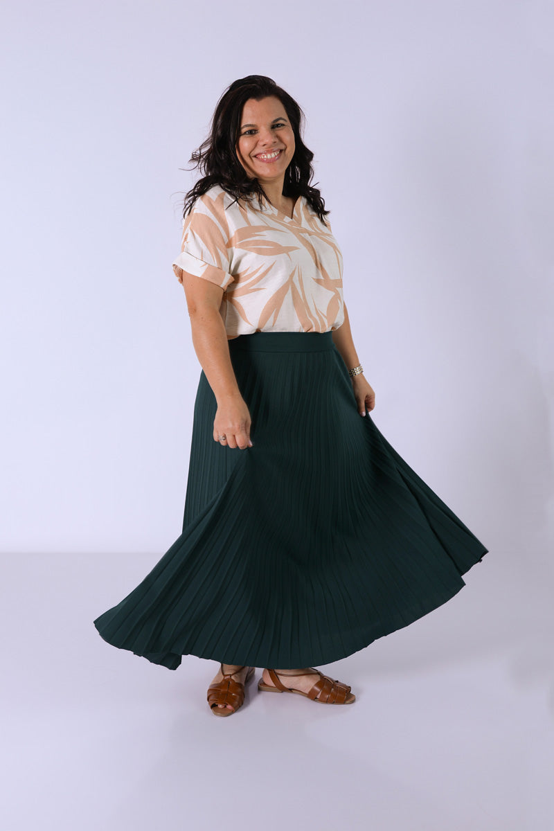 Blusa Follaje Beige