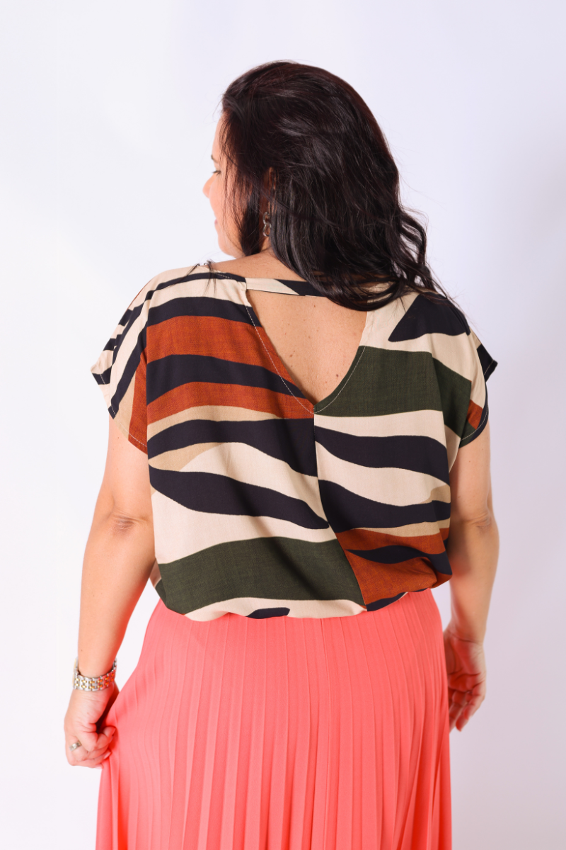 Blusa Estampado Geométrico