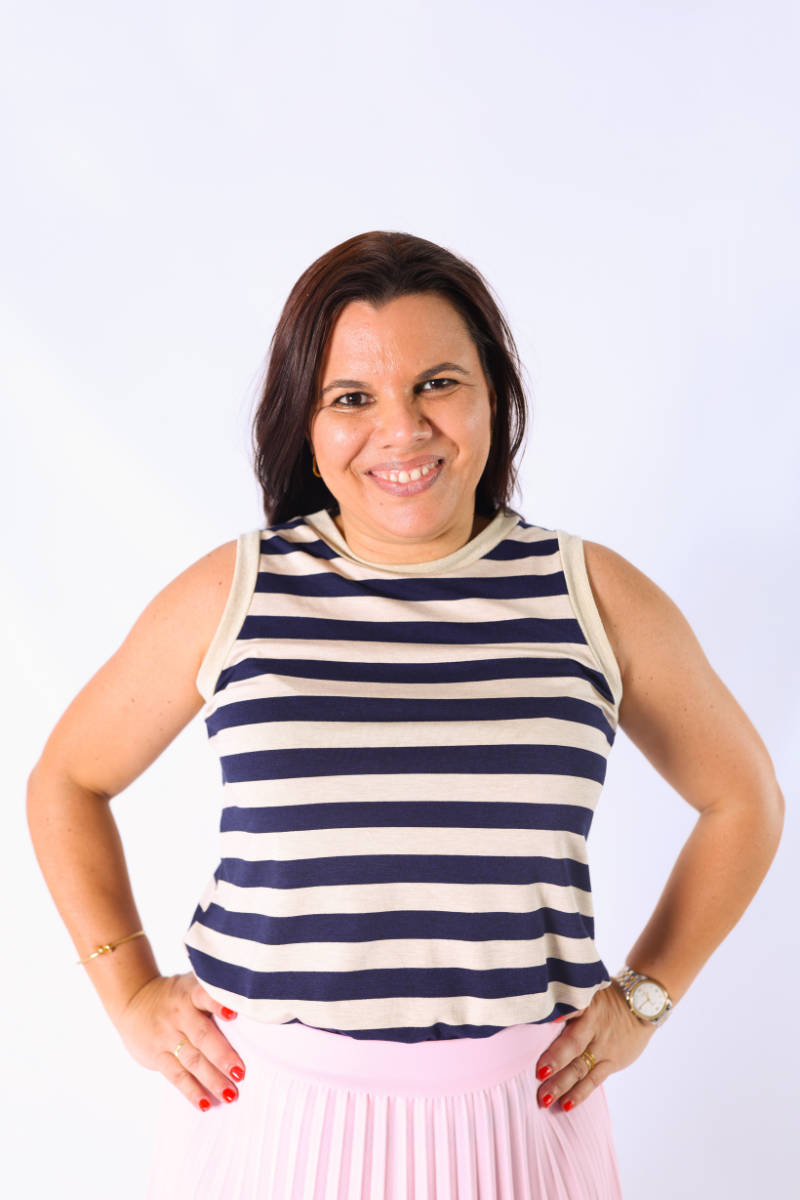 Blusa Yara Riscas Azul