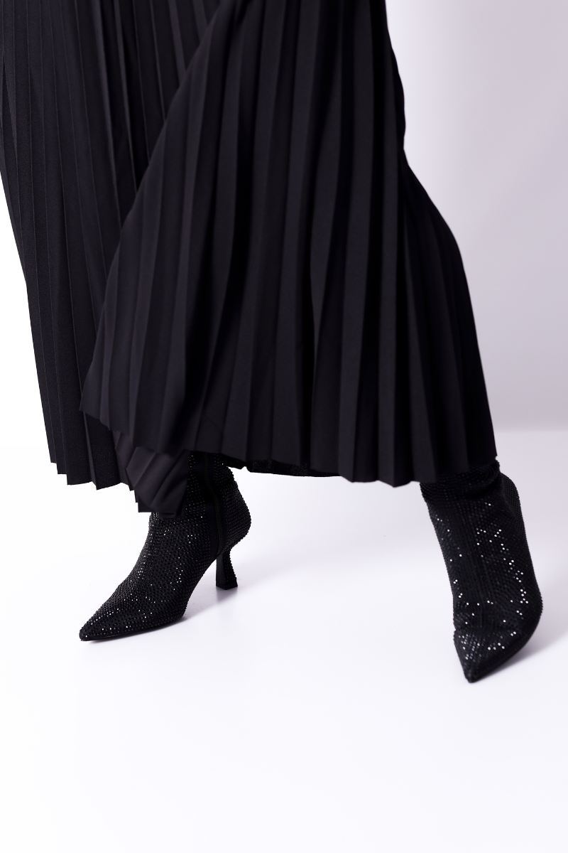 Bota com Brilho Preta - CORINA