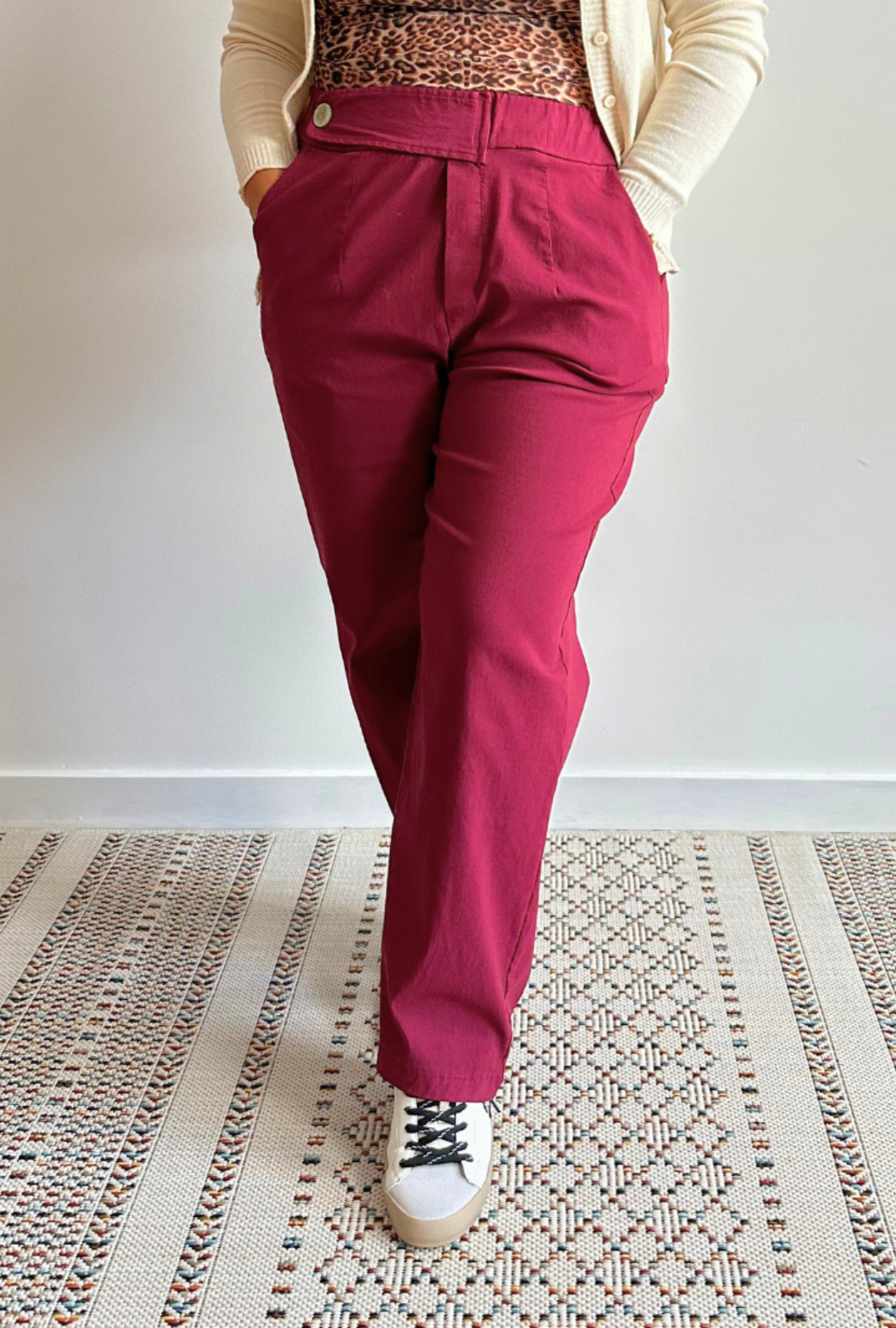 Pantalones Anya Burdeos