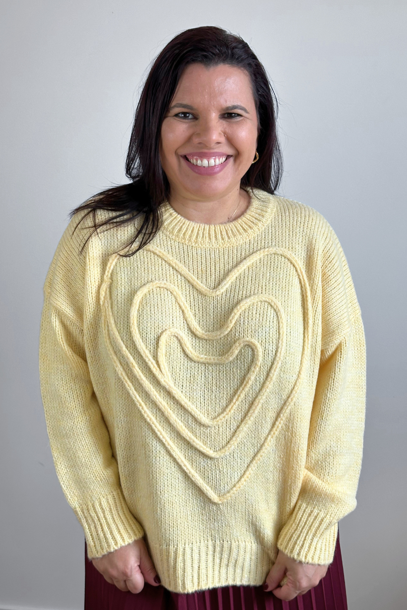 Camisola Coração Amarelo - RUGA