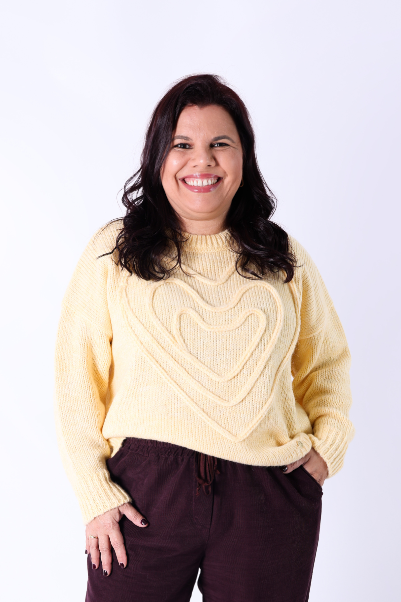 Pull Cœur Jaune – RUGA