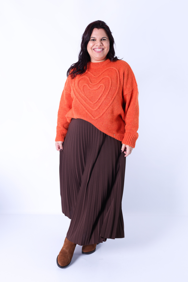 Pull Cœur Orange – RUGA