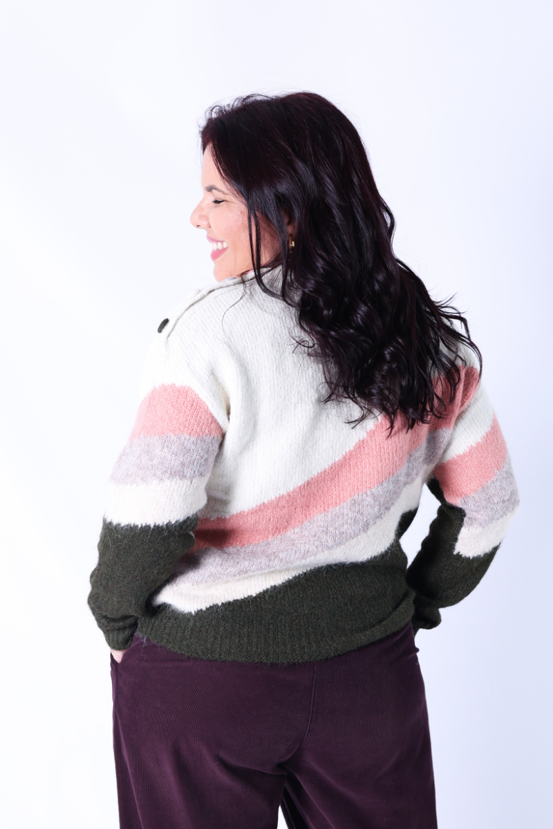 Jersey de Punto a Rayas