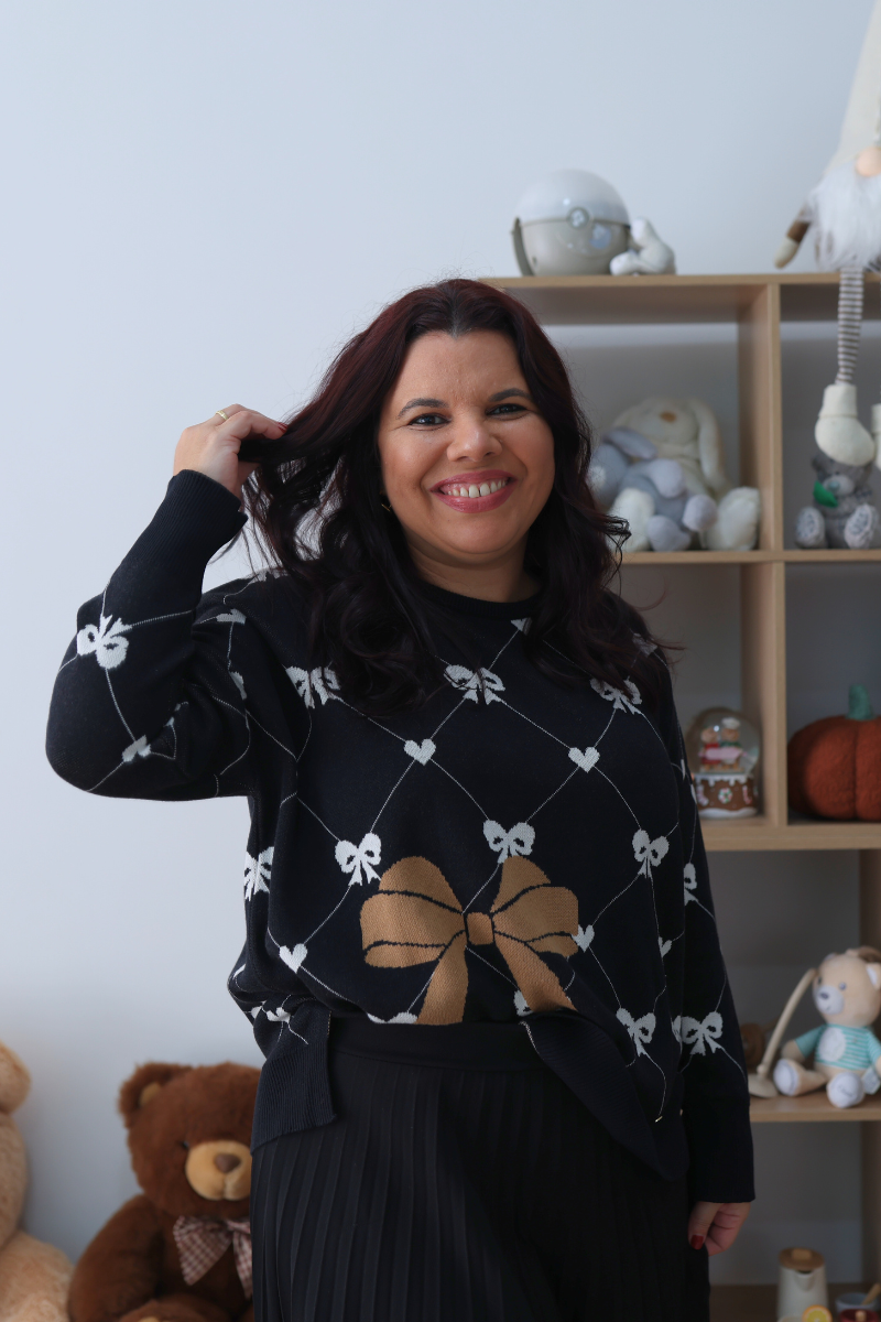 Jersey de Navidad Negro con Lazo – RUGA