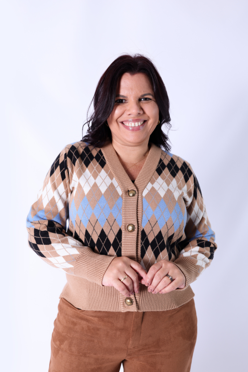 Chaqueta Rombos Camel - RUGA