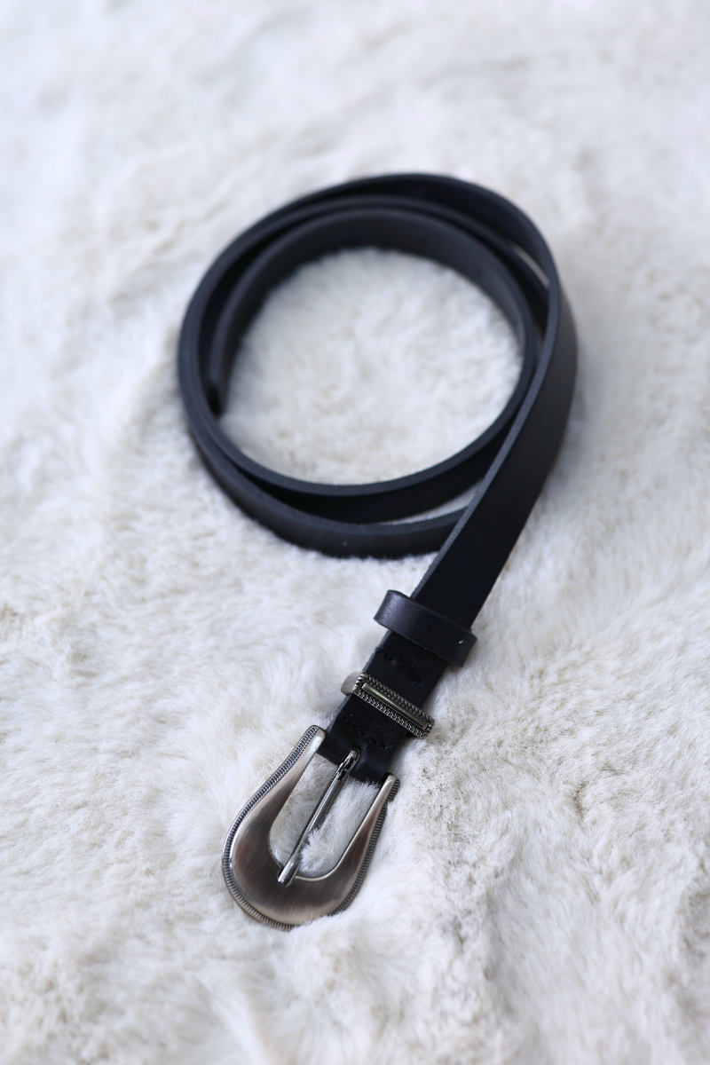 Cinturón Celeiro de Piel Negra – RUIKA