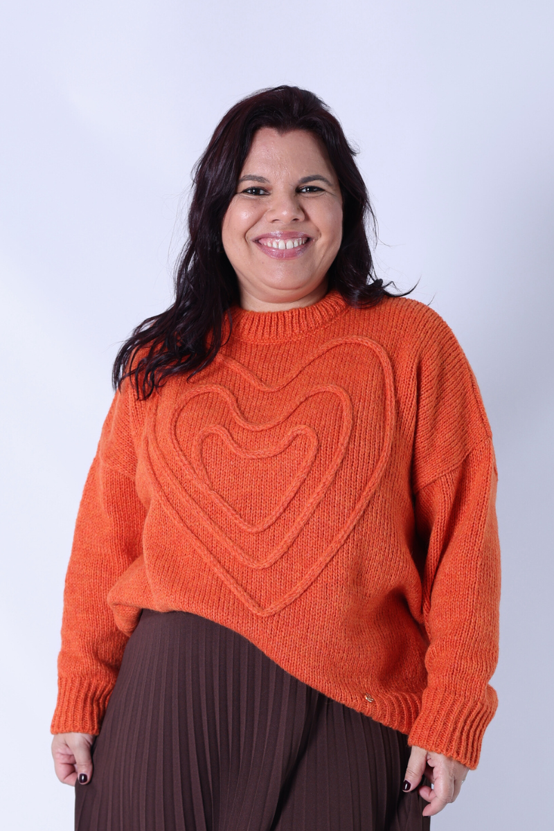 Camisola Coração Laranja - RUGA