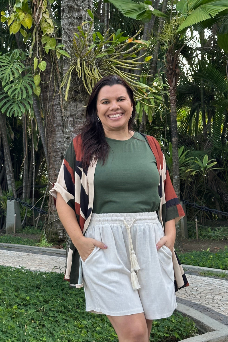 Kimono Estampado Geométrico