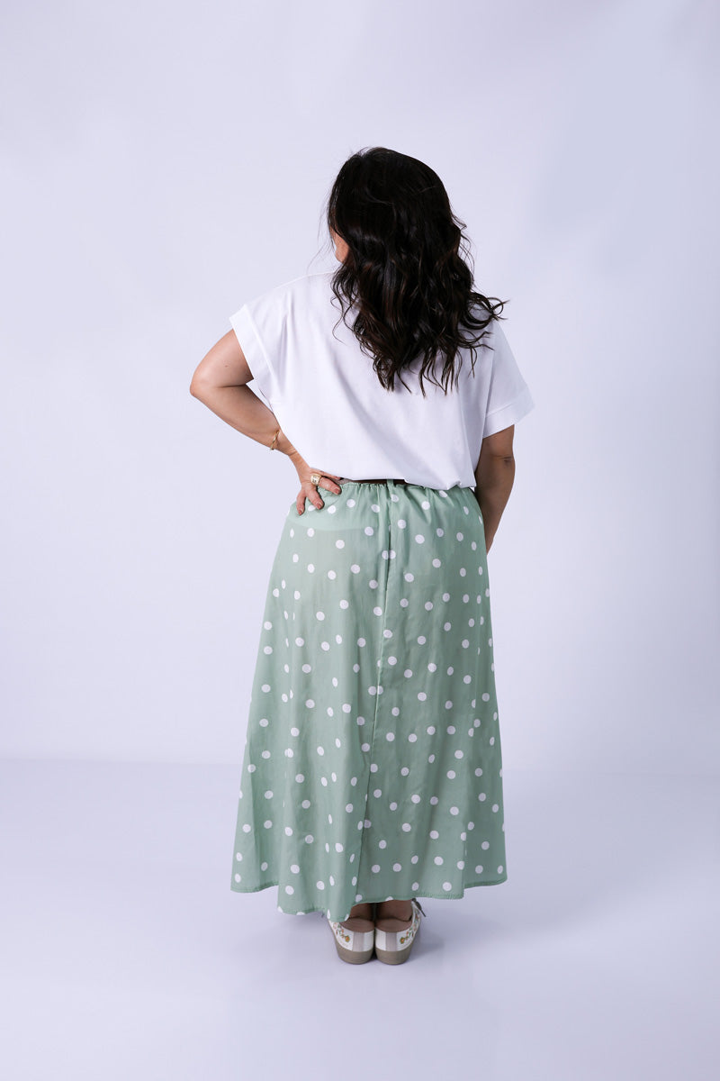 Falda Dots Verde