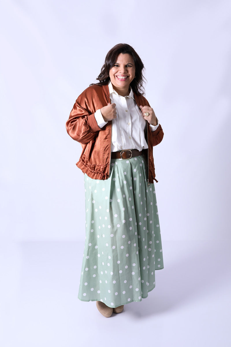 Falda Dots Verde