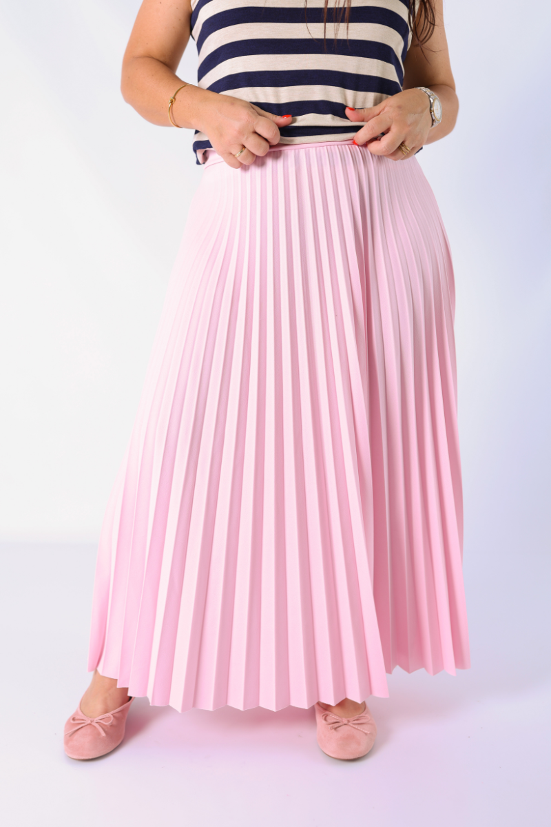 Falda Plisada Lara Rosa