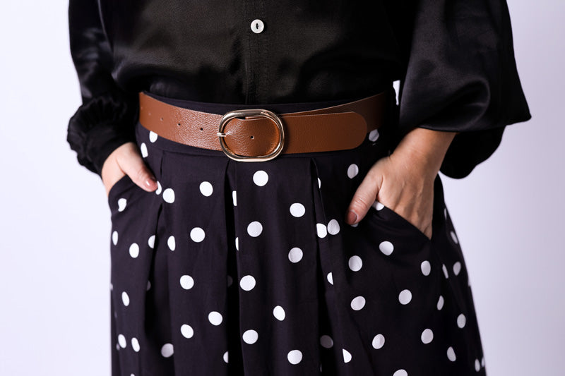 Falda Dots Negra