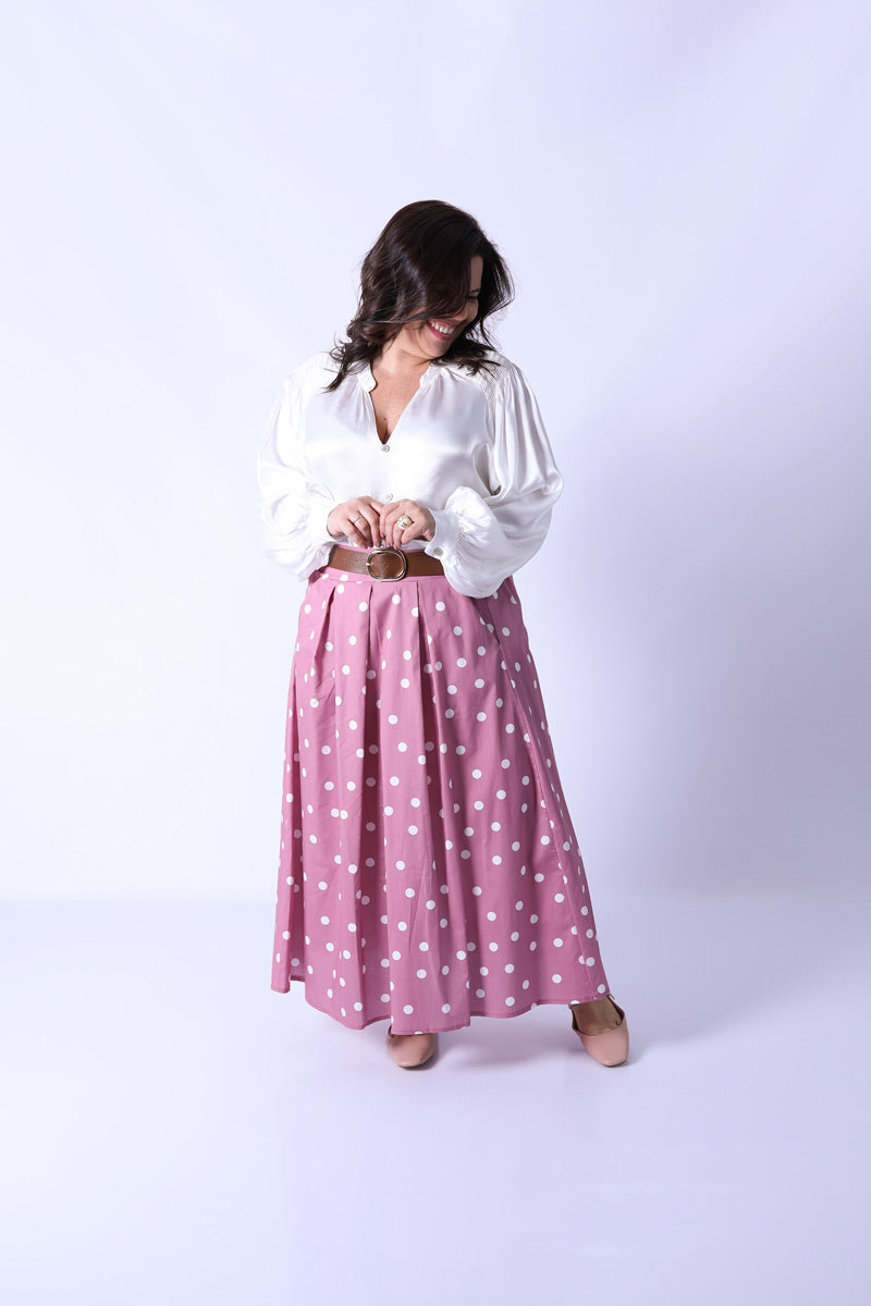 Falda Dots Rosa