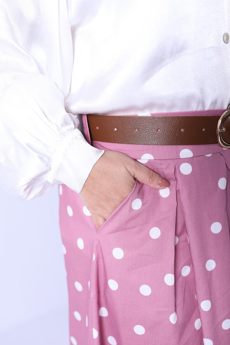 Falda Dots Rosa