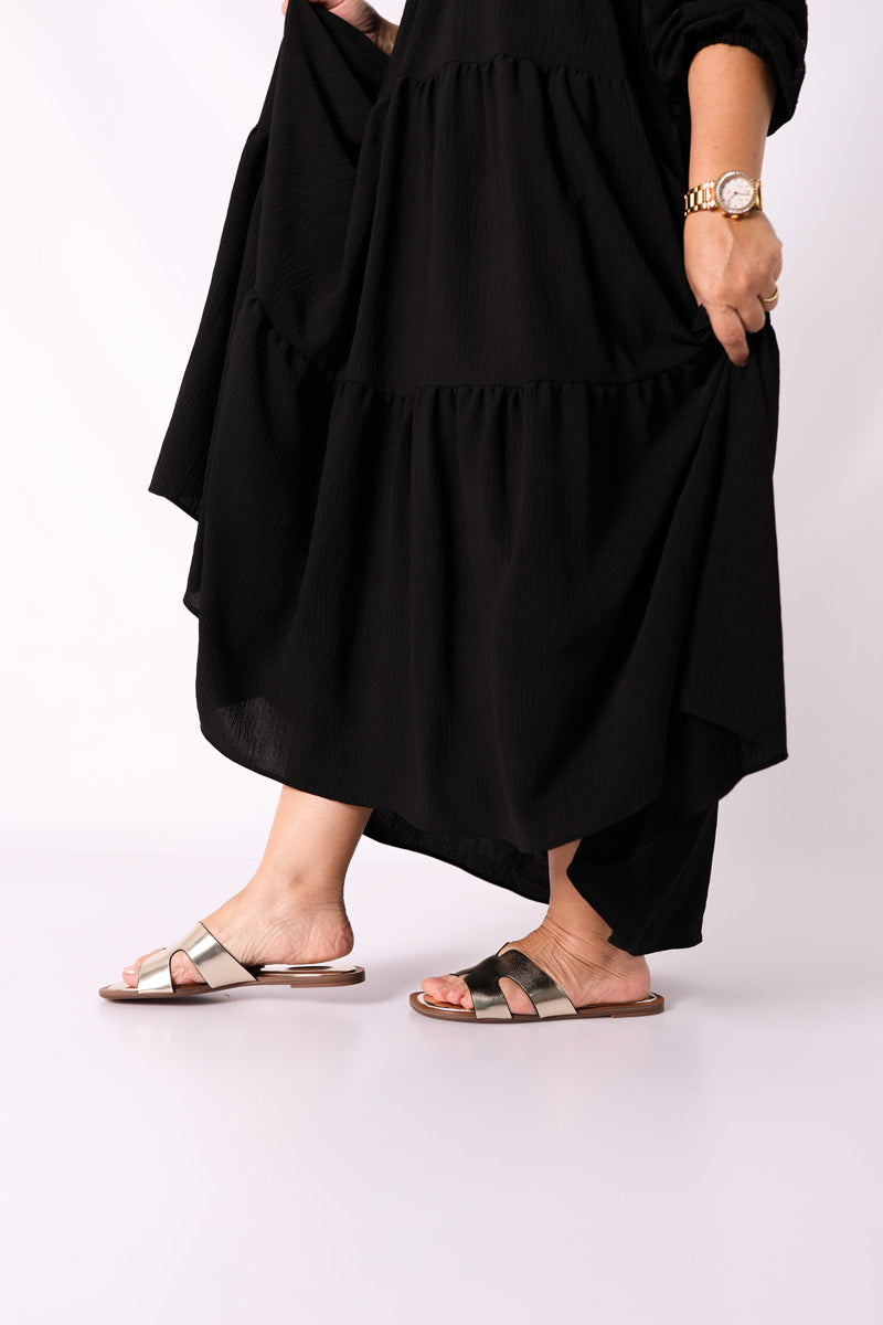 Sandalia Plana Oro - CORINA