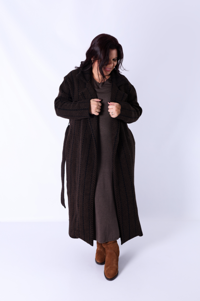 Abrigo Espiga Marrón - RUGA