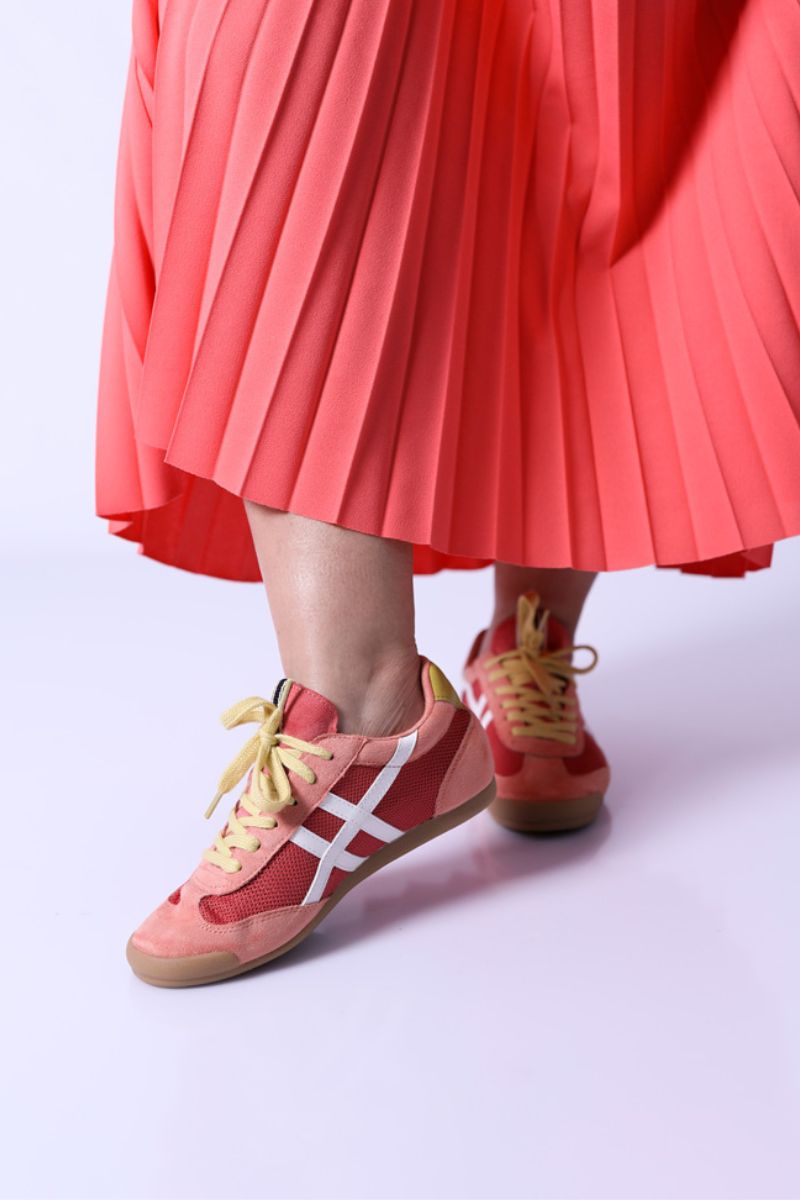 Zapatillas Retro Rosa-Lima - CORINA