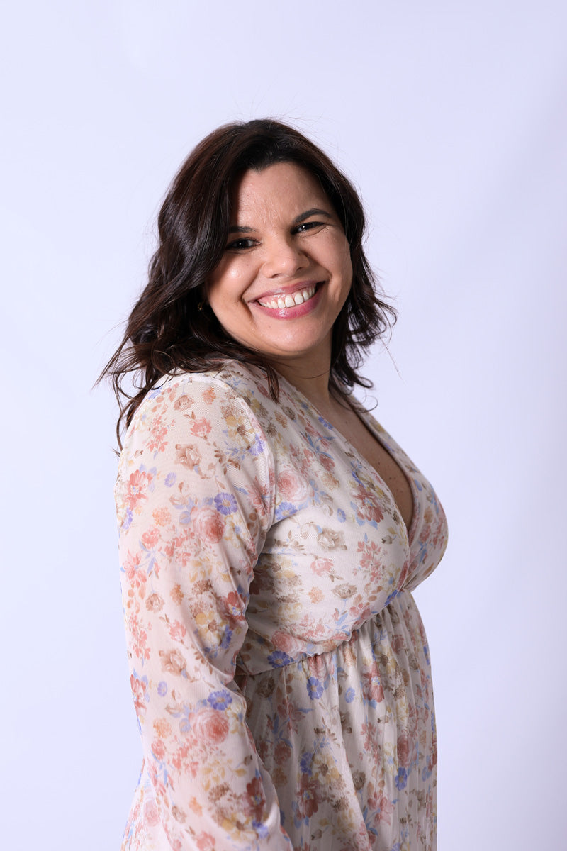 Robe Plissée Florale