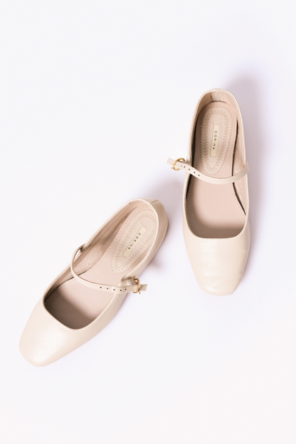 Bailarina Mary Jane Beige - CORINA