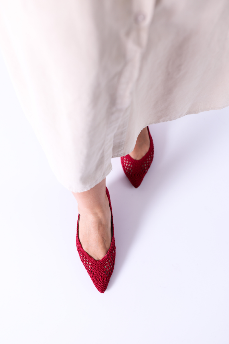 Bailarina Plana Vermelha - CORINA