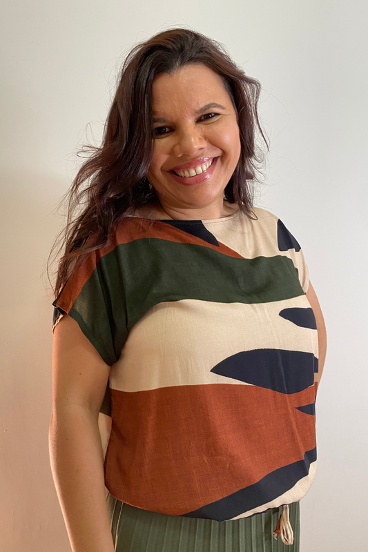 Blusa Estampado Geométrico