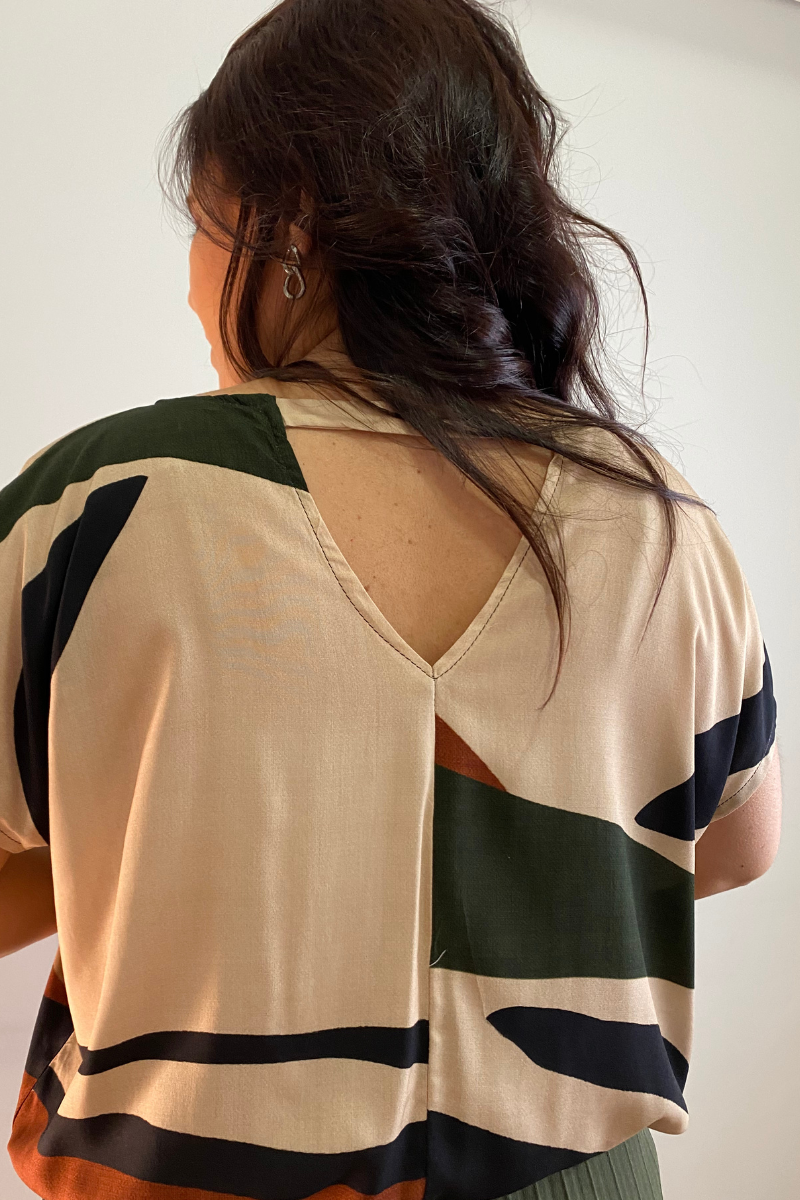 Blusa Estampado Geométrico
