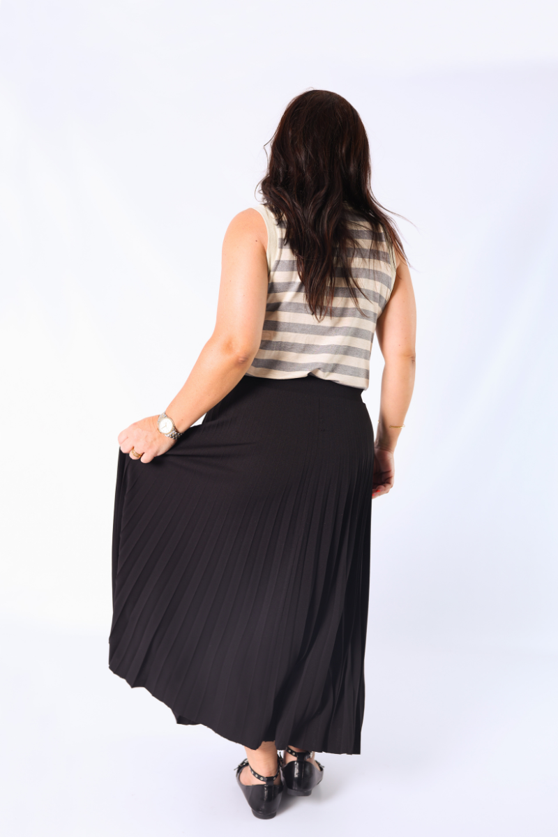 Blusa Yara Riscas Cinzento