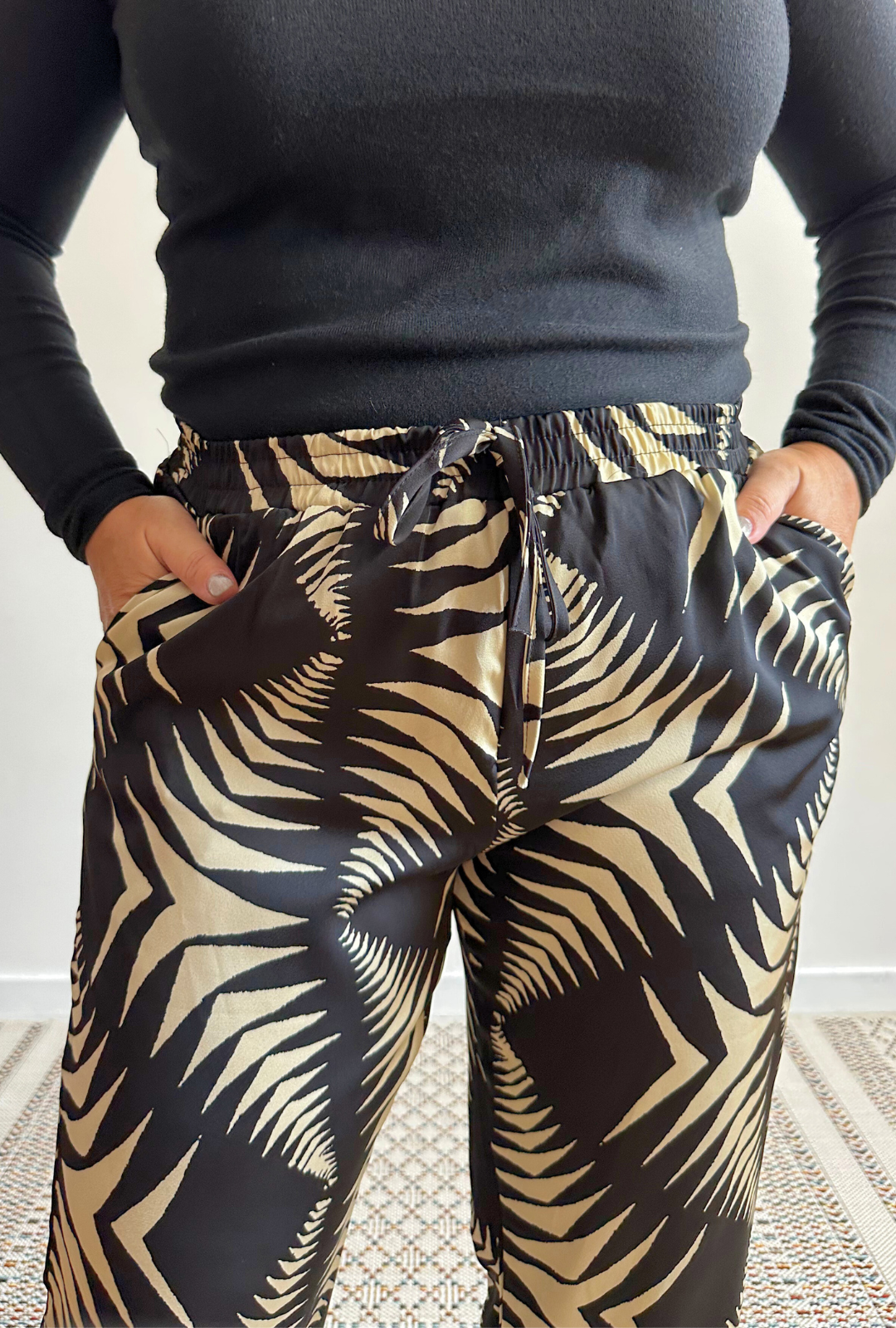 Calça Mel Estampada S - LeChic Moda