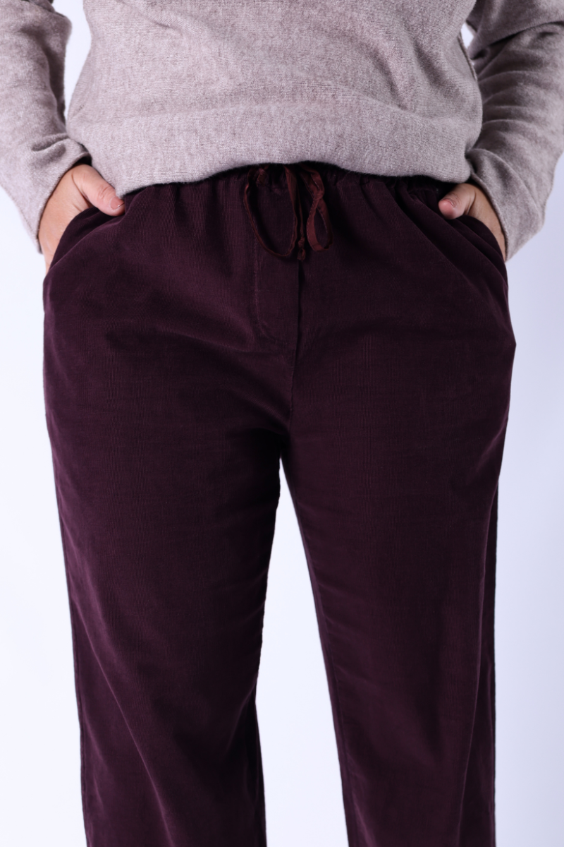 Calça cordões Borgonha - RUGA6