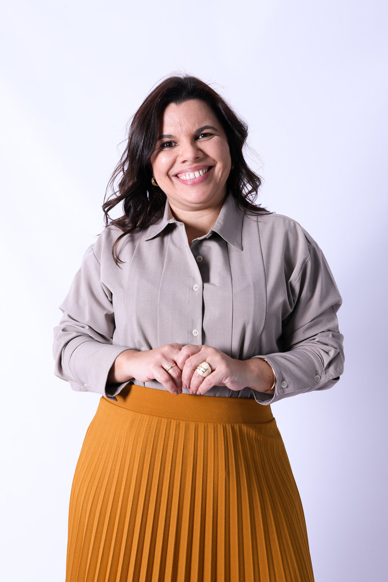 Camisa Lina Khaki