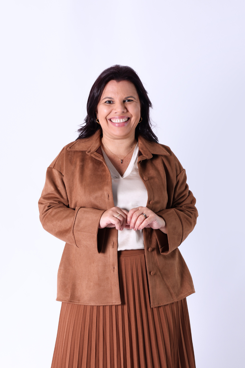 Camisa oversize com botões Camel - RUGA