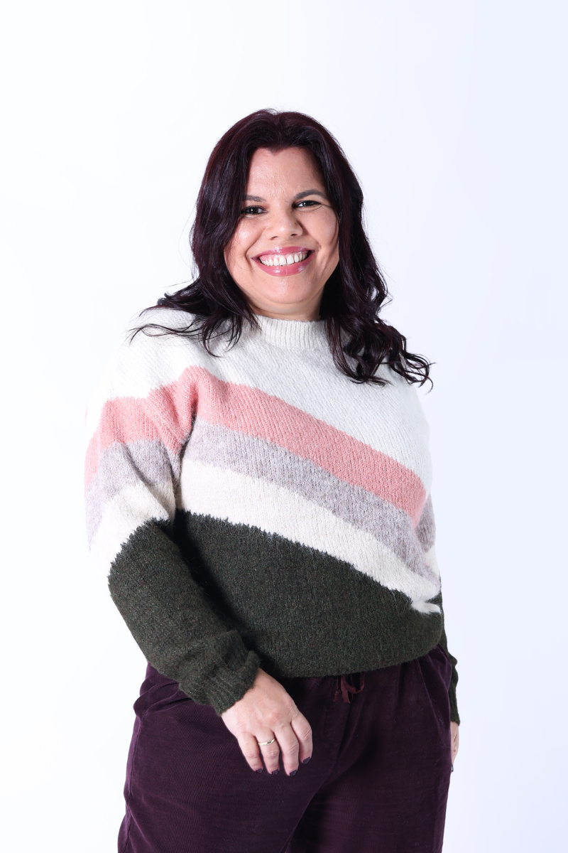 Pull en Maille Rayée