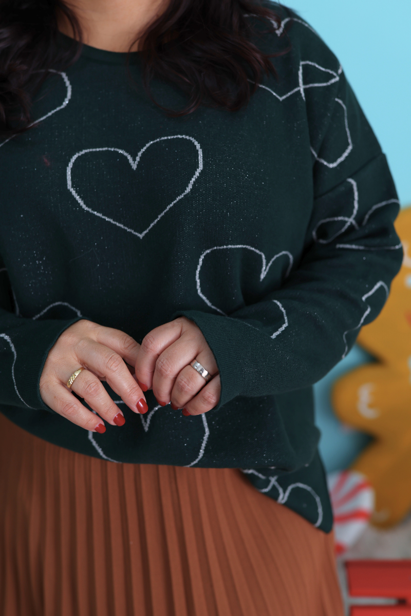 Jersey de Navidad Verde Corazón – RUGA