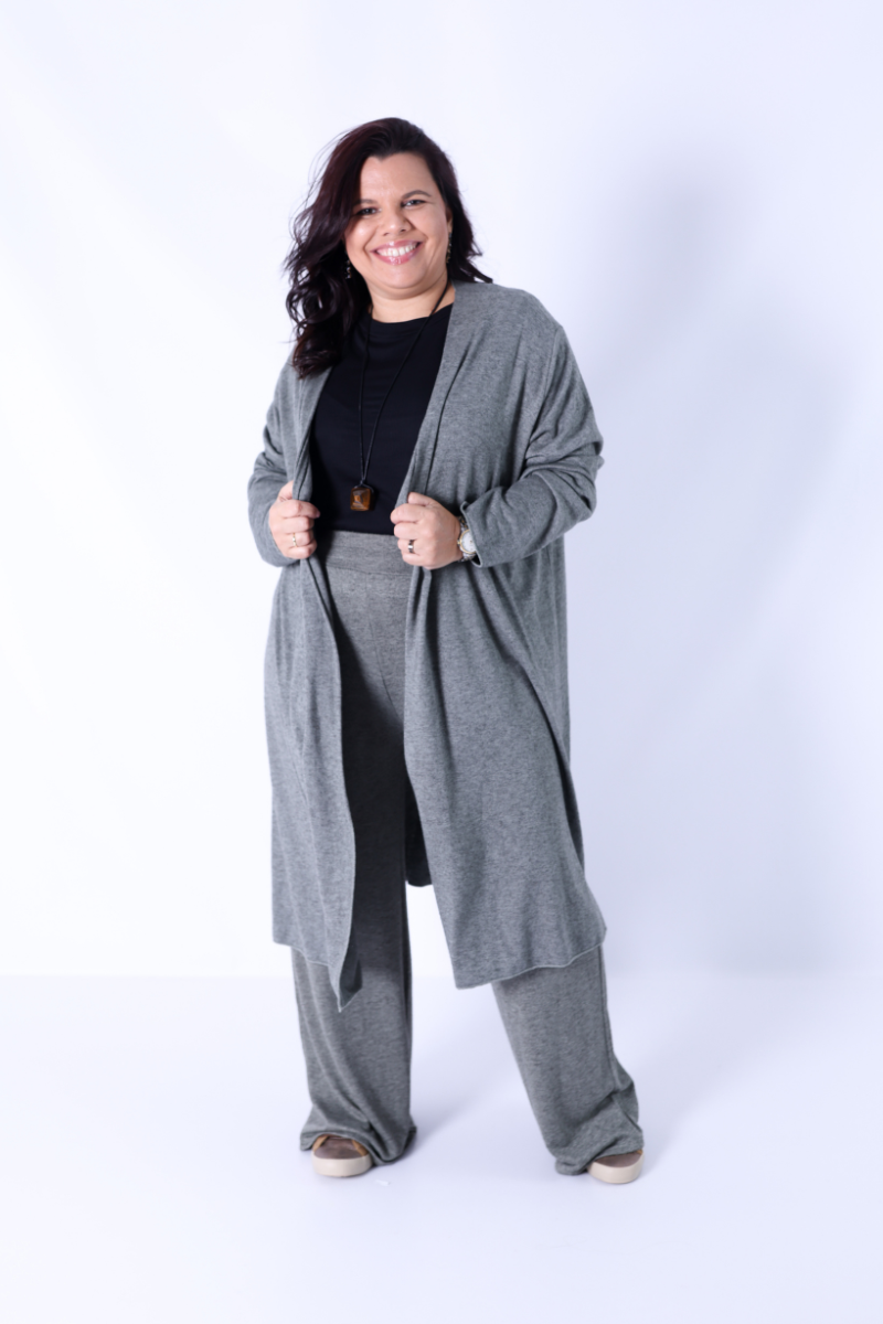 Conjunto Malha Tina Verde