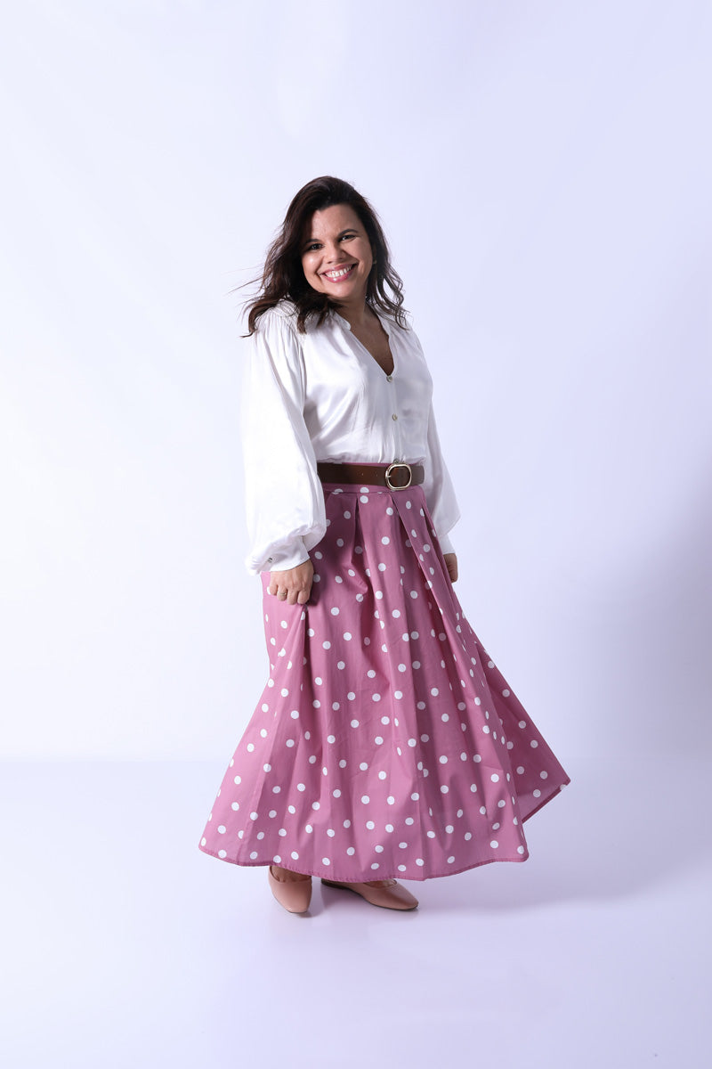 Falda Dots Rosa