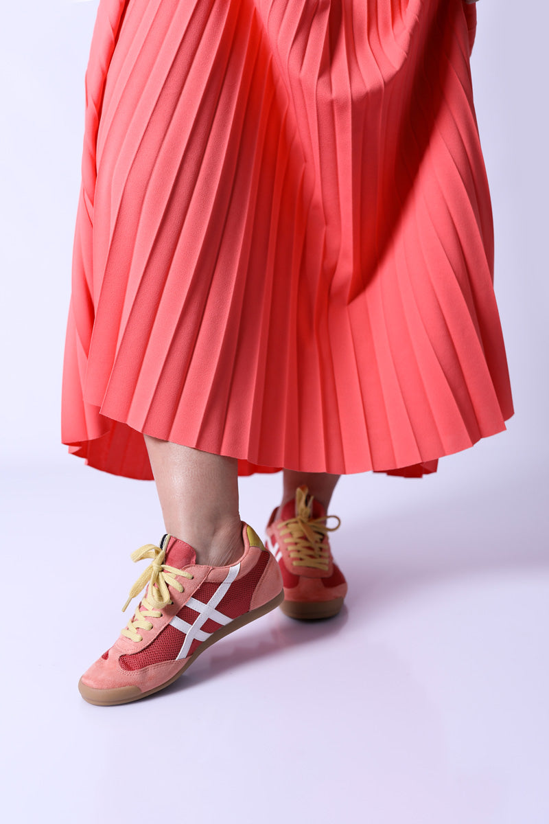 Falda Plisada Lara Coral