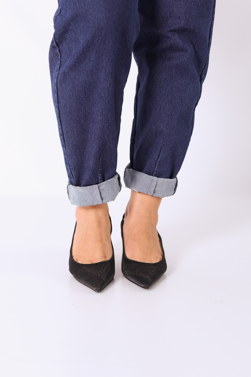 Sapato Slingback Preto - CORINA