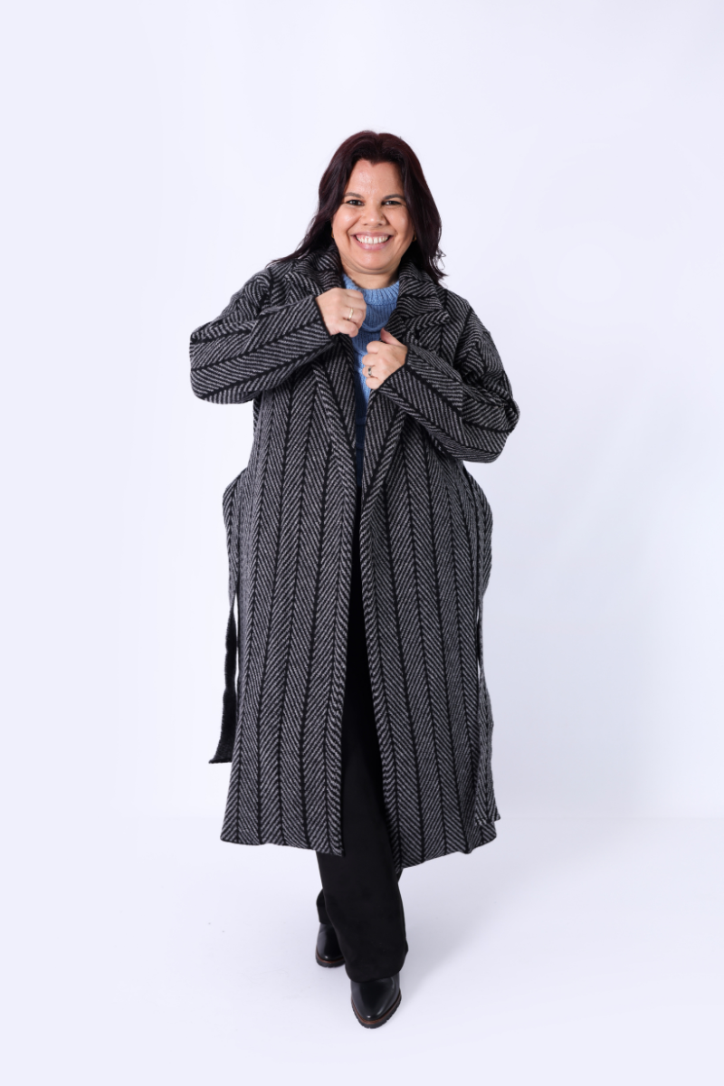 Abrigo Espiga Antracita - RUGA