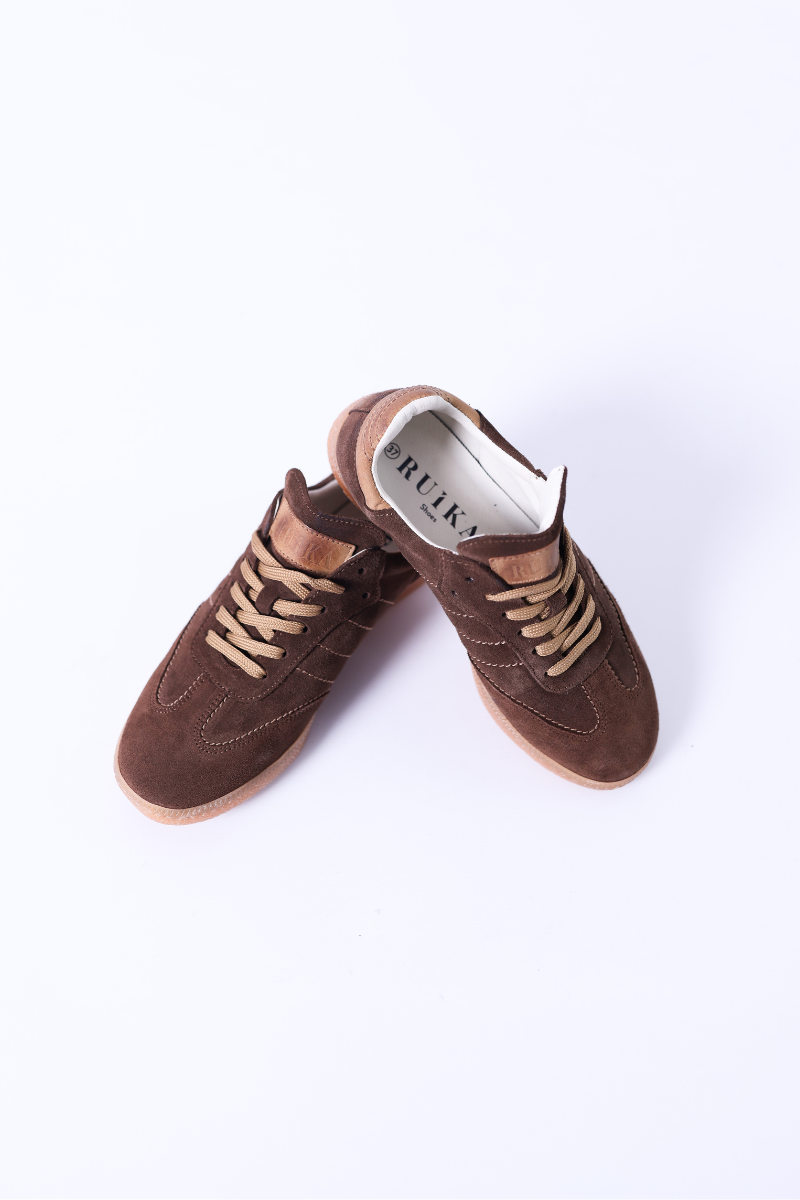 Baskets en Daim Marron - RUIKA