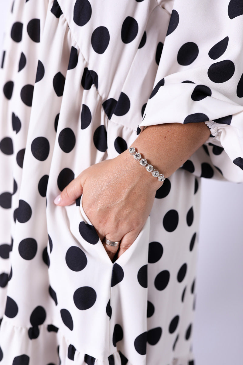 Vestido Folhos Dots - BOHOME