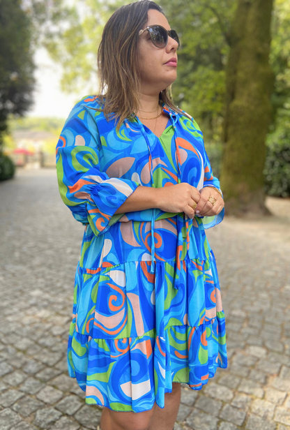 Vestido Paloma Blue / Único - LeChic Moda